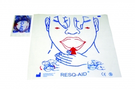 RESQ-AID™ Face Print Shields With High Efficiency Filter (99.2 %) in Individual Ziploc Bag