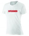 White Lifeguard Tee w/ Red Lifeguard