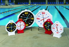 15” Red Pace Clock w/ White Face