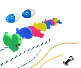 Blue & White 3/4” Rope (per ft.)